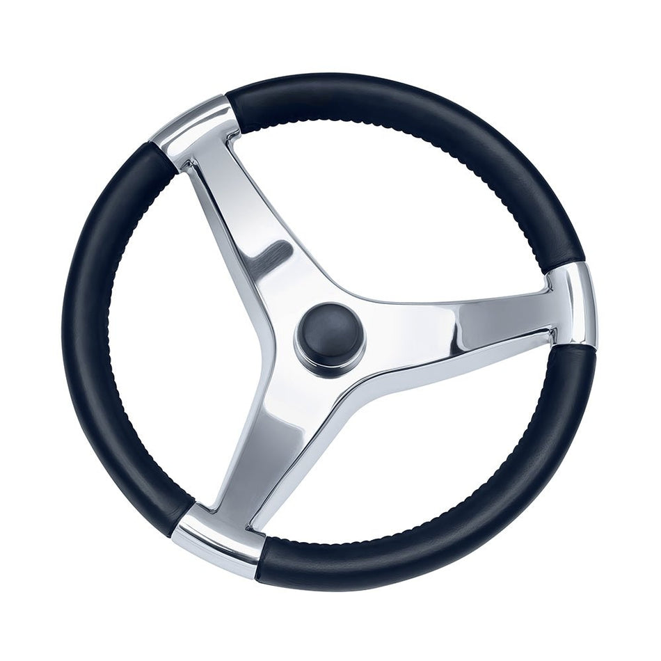 Schmitt Marine Evo Pro 316 Cast Stainless Steel Steering Wheel - 13.5" Diameter - Get Tight Gear