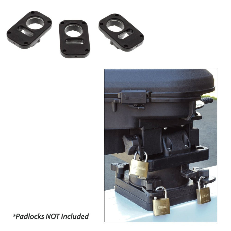 Scotty 3134 Downrigger Security System 3 - Piece Locking Plates w/o Padlocks - Get Tight Gear