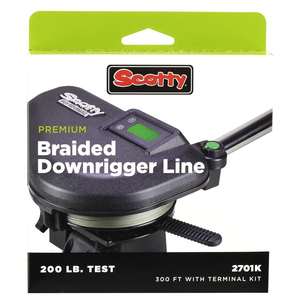 Scotty Premium Power Braid Downrigger Line - 200ft of 200lb Test - Get Tight Gear