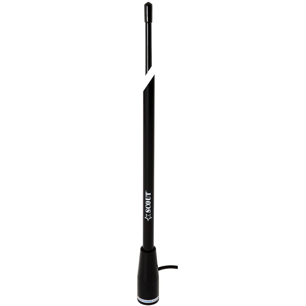 Scout 5' Black VHF Antenna 3dB Nylon Ferrule w/5M RG - 58 Coax KS - 22 - Get Tight Gear
