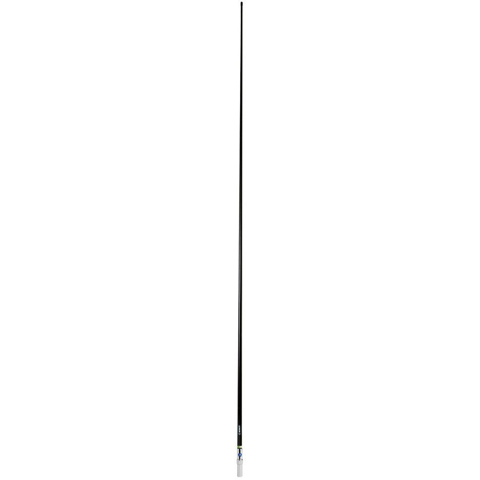 Scout 8' QuickFit Black VHF Antenna w/5M Cable + FME Quick 6 Foam Filled 6db Solid Brass & Copper Element - Get Tight Gear