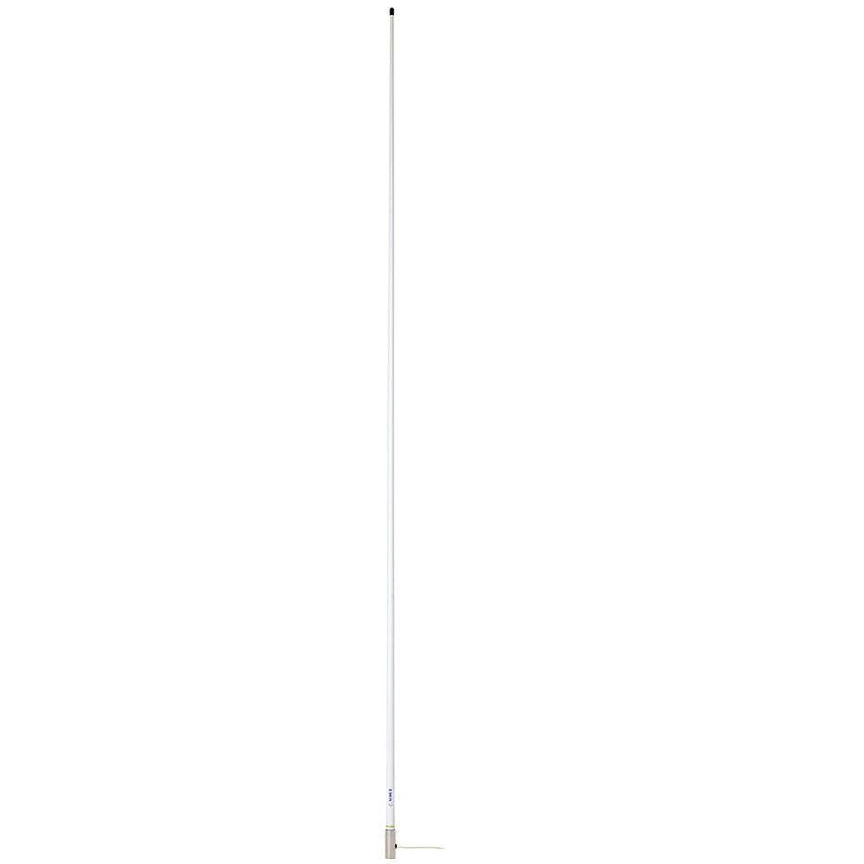 Scout 8' White VHF Antenna 6dB Heavy Stainless Steel Ferrule w/6M RG - 8x Includes PL - 259 Heavy Duty Offshore Antenna KS - 43 - Get Tight Gear