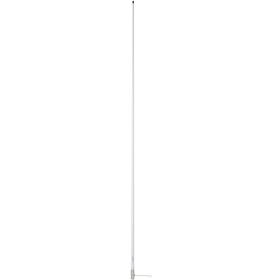 Scout 8' White VHF Antenna 6dB Stainless Steel Ferrule w/5M RG - 58 Coax Includes PL - 259 KS - 42 - Get Tight Gear