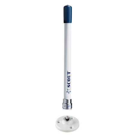 Scout 9" Stubby White VHF Antenna w/Quick Mount Includes 5M RG - 58, Mount & Integrated Connector KS - 10 - Get Tight Gear