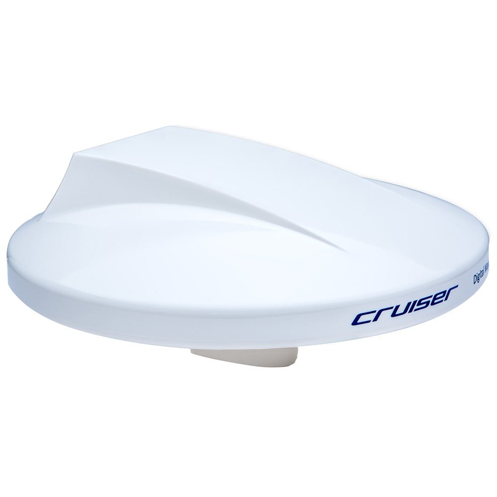 Scout Cruiser 10" White TV Antenna Omnidirectional w/20M, 75 ohms, Cable - Get Tight Gear