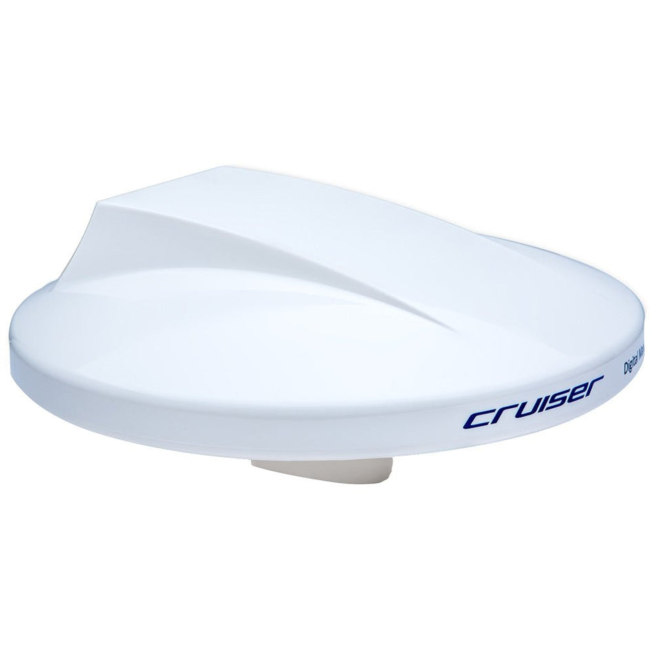 Scout Cruiser 10" White TV Antenna Omnidirectional w/20M, 75 ohms, Cable - Get Tight Gear