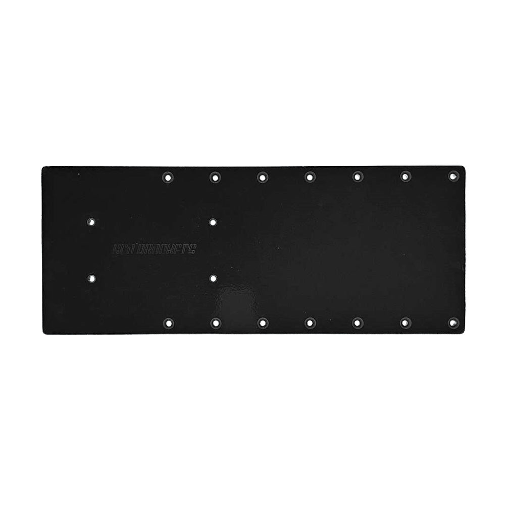 Sea Brackets 18" Straight Trolling Motor Plate f/Garmin Kraken - Black - Get Tight Gear