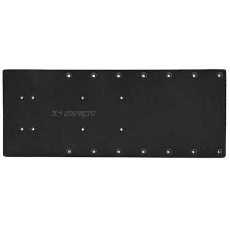 Sea Brackets 20" Straight Trolling Motor Plate - Black - Get Tight Gear