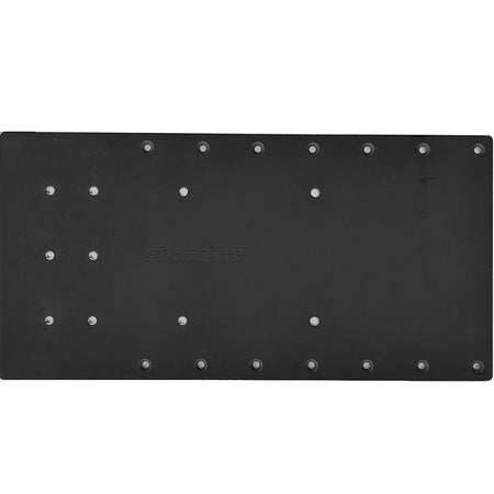 Sea Brackets 20" Straight Trolling Motor Plate f/Minn Kota Quest - Black - Get Tight Gear