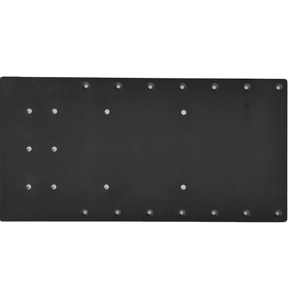 Sea Brackets 20" Straight Trolling Motor Plate f/Minn Kota Quest - Black - Get Tight Gear