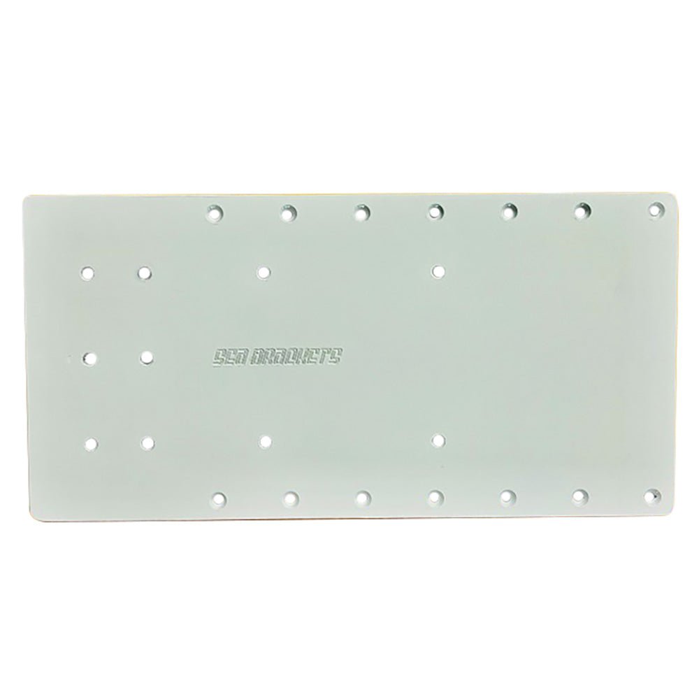 Sea Brackets 20" Straight Trolling Motor Plate f/Minn Kotas Quest - Get Tight Gear