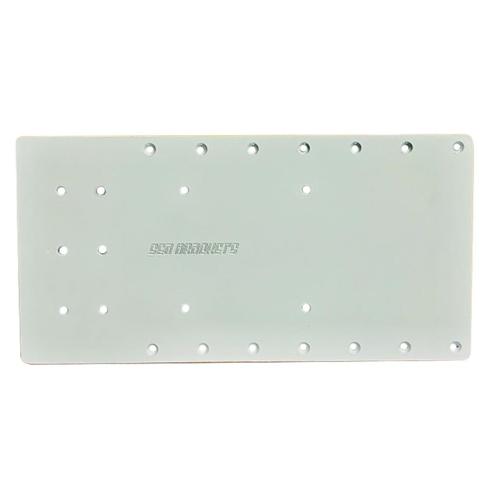 Sea Brackets 20" Straight Trolling Motor Plate f/Minn Kotas Quest - Get Tight Gear