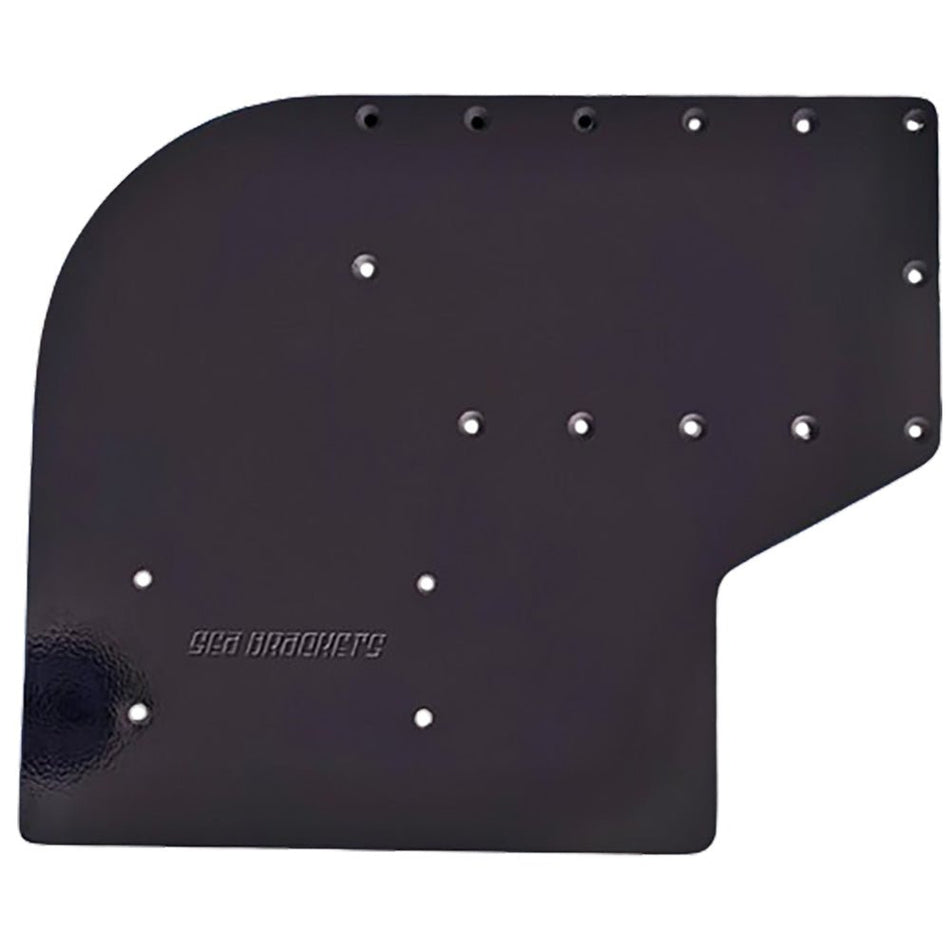 Sea Brackets Large Offset Trolling Motor Plate f/Garmin Kraken - Black - Get Tight Gear
