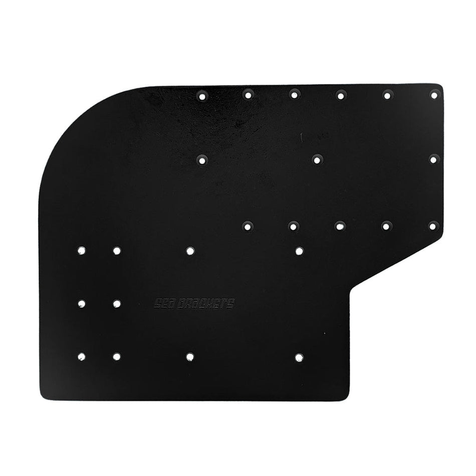 Sea Brackets Large Offset Trolling Motor Plate f/Minn Kota Quest - Black - Get Tight Gear