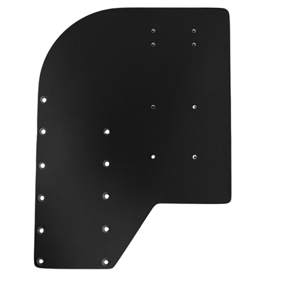 Sea Brackets Small Offset Trolling Motor Plate - Black - Get Tight Gear