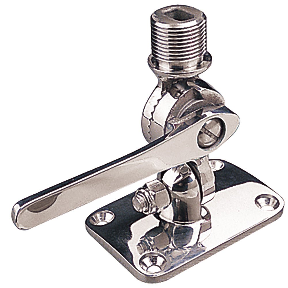 Sea - Dog Adjustable Antenna Base - Deck Mount - Investment Cast 316 Stainless Steel - Get Tight Gear