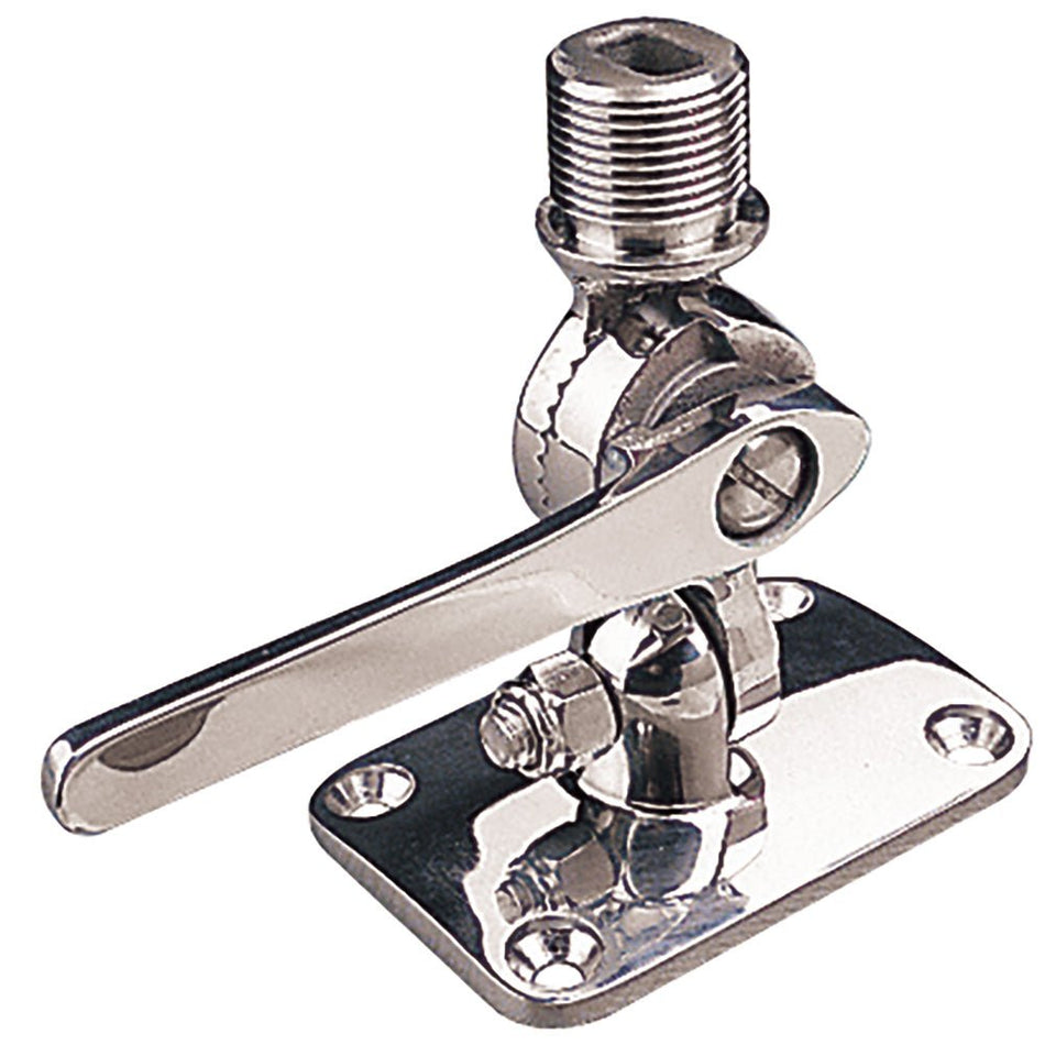 Sea - Dog Adjustable Antenna Base - Deck Mount - Investment Cast 316 Stainless Steel - Get Tight Gear