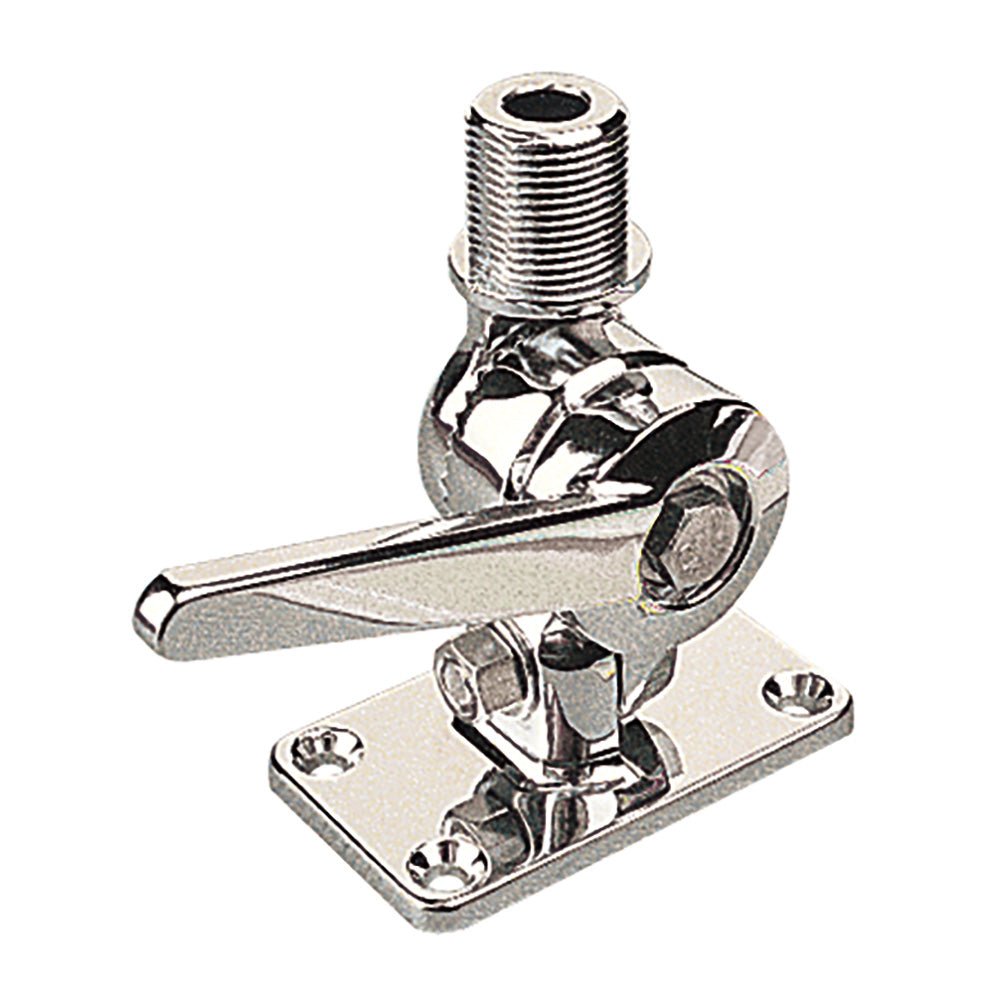 Sea - Dog Adjustable Antenna Base - Die Cast Zinc Chrome Plated - Get Tight Gear
