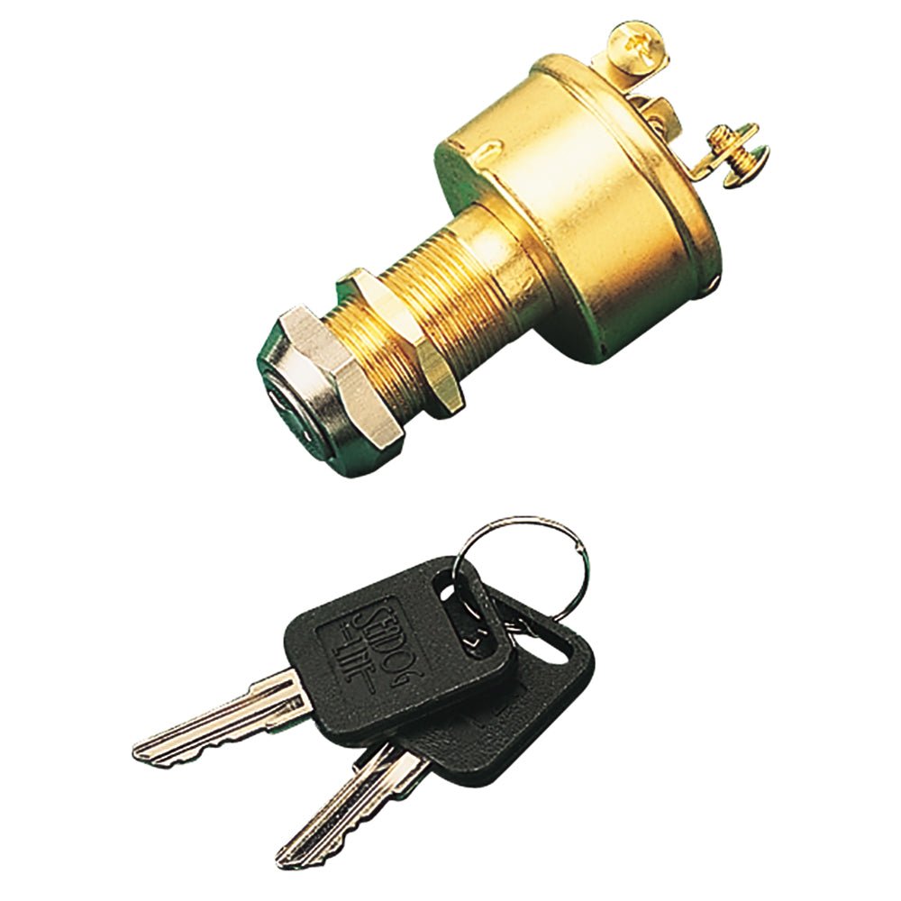 Sea - Dog Brass 3 - Position Key Ignition Switch - Get Tight Gear