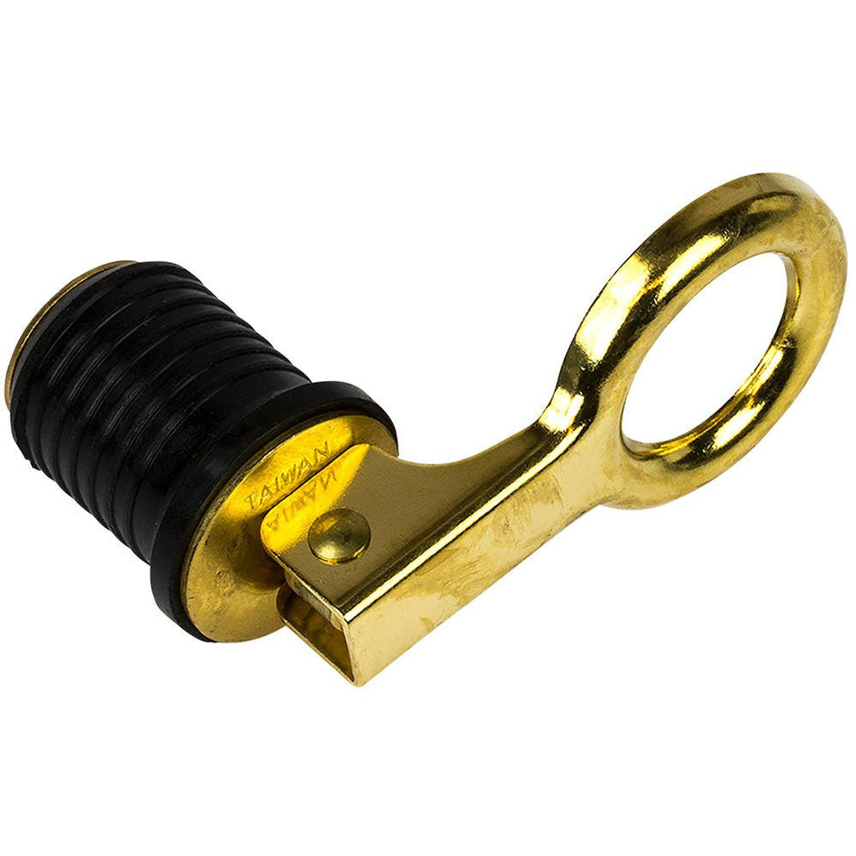 Sea - Dog Brass Snap Handle Drain Plug - 1" - Get Tight Gear