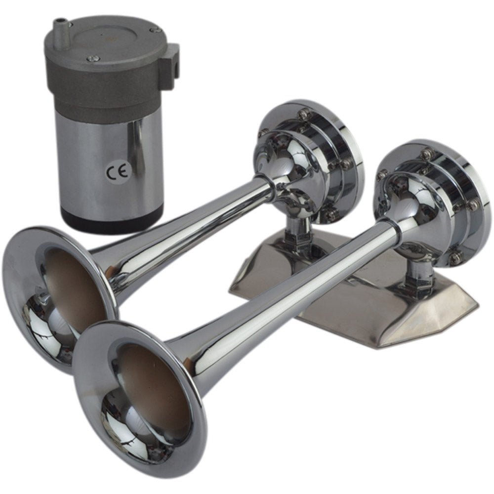 Sea - Dog MaxBlast Air Horn - Mini Dual Trumpet - Get Tight Gear
