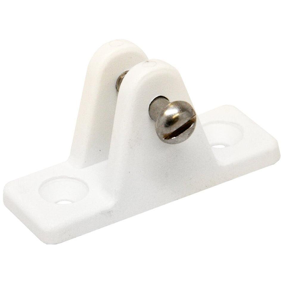Sea - Dog Nylon Angled Deck Hinge - White - Get Tight Gear