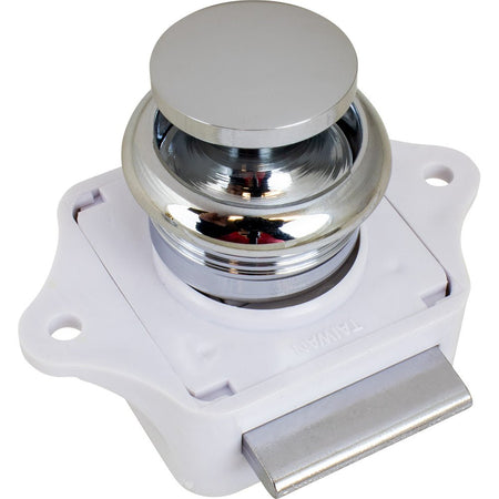 Sea - Dog Push Button Rim Latch - Chrome Plated Brass - Get Tight Gear