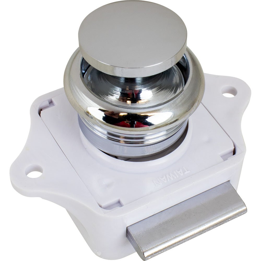 Sea - Dog Push Button Rim Latch - Chrome Plated Brass - Get Tight Gear