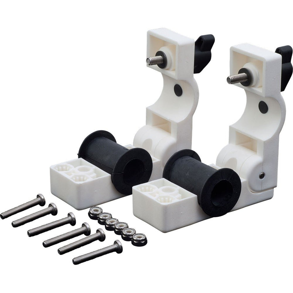 Sea - Dog Removable Round Rail Mount Clamps - Injection Molded Nylon/EDPM/Stainless Steel - Get Tight Gear
