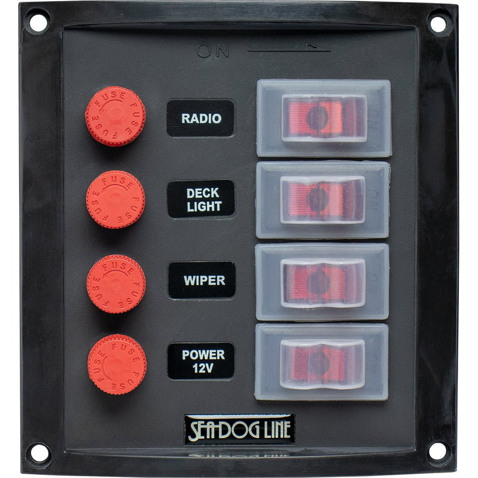 Sea - Dog Splash Guard Switch Panel Vertical - 4 Switch - Get Tight Gear