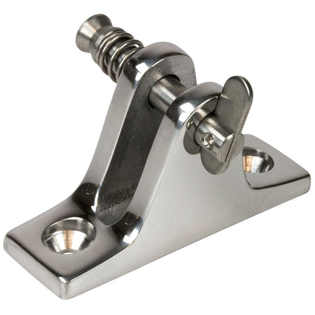 Sea - Dog Stainless Steel Angle Base Deck Hinge - Removable Pin - Get Tight Gear