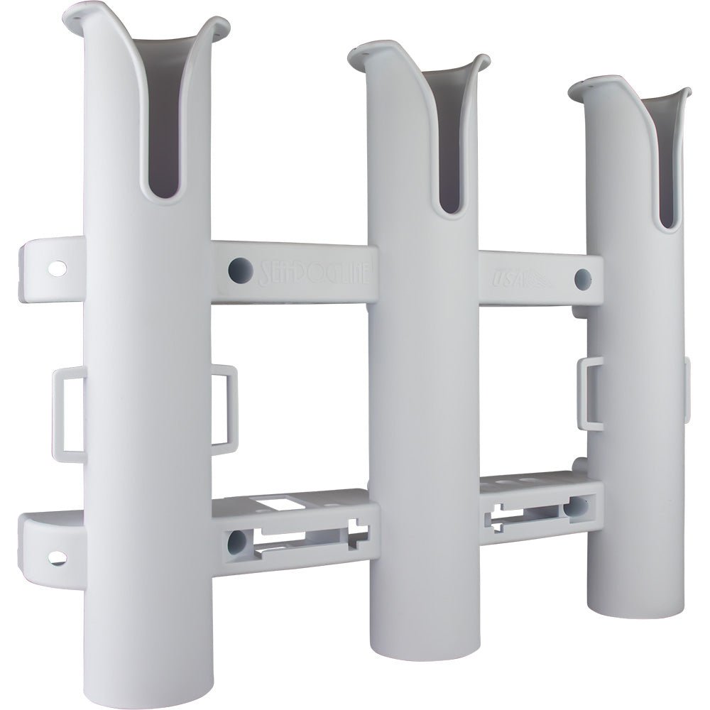 Sea - Dog Triple Threat Three Pole Rod Holder - White - Get Tight Gear