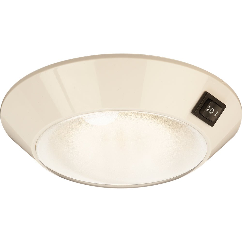 Sea - Dog White Plastic LED Dome Light 4" Day/Night - Clear/Red Bulb - Get Tight Gear