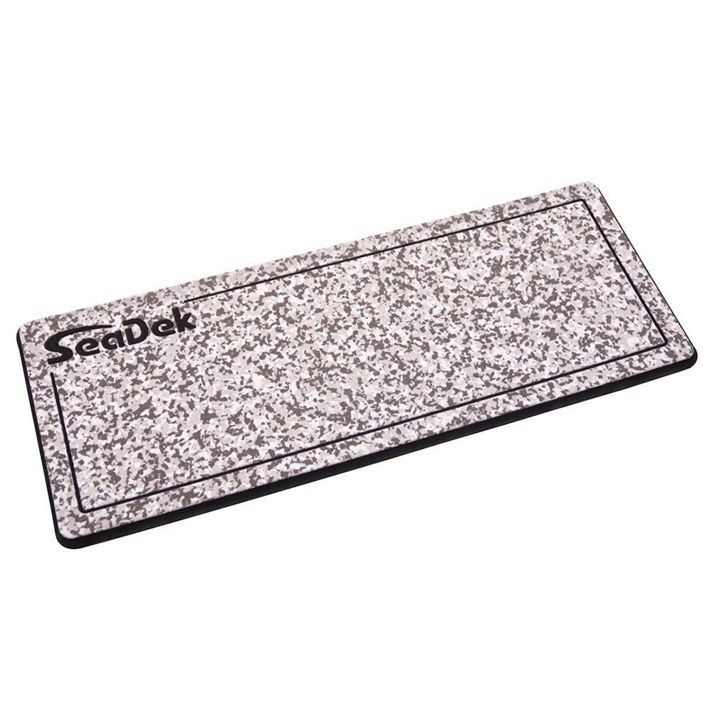 SeaDek 16 x 39" 20mm Dual Density Large Helm Pad w/SeaDek Logo - Brushed Texture - Snow Camo/Black (406.4mm x 990.6mm x 20mm) - Get Tight Gear