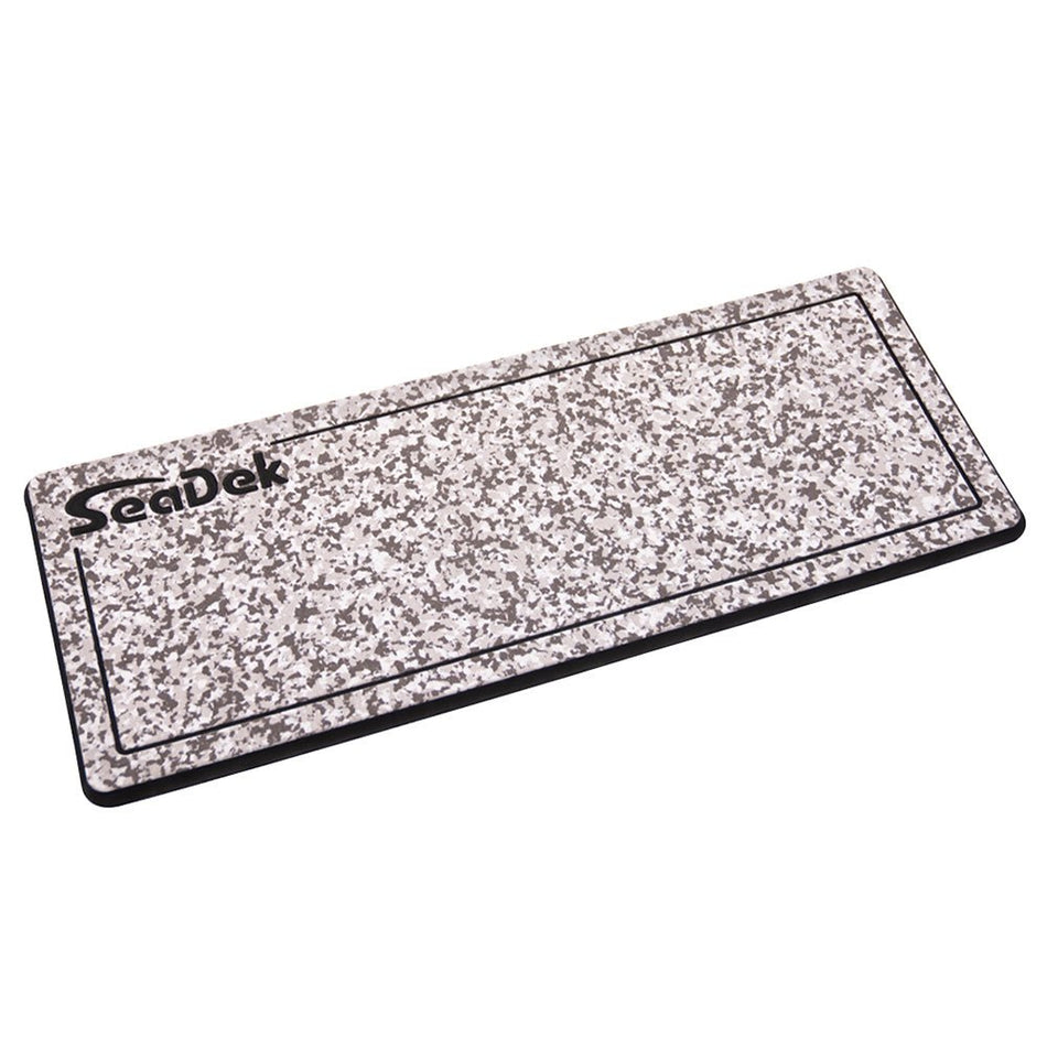 SeaDek 16 x 39" 20mm Dual Density Large Helm Pad w/SeaDek Logo - Brushed Texture - Snow Camo/Black (406.4mm x 990.6mm x 20mm) - Get Tight Gear