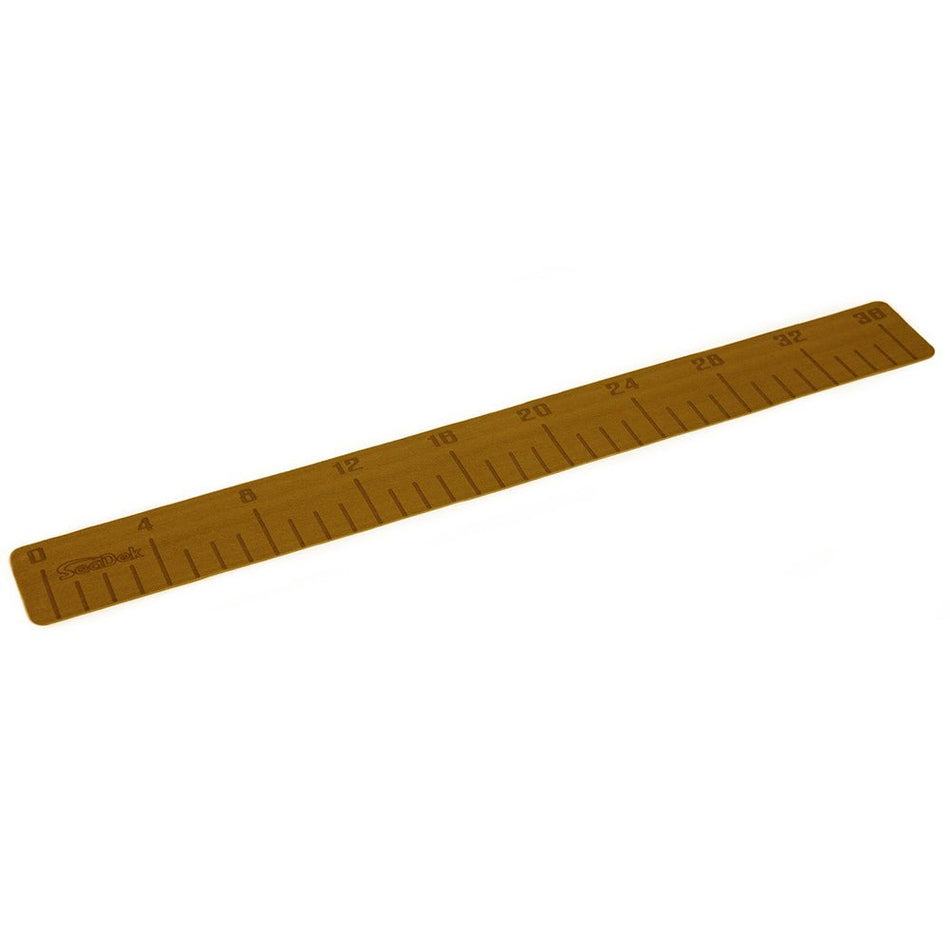 SeaDek 36" Fish Ruler - Mocha Brushed w/SeaDek Logo - Get Tight Gear