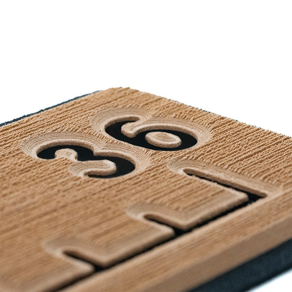 SeaDek 36 Routed Ruler - 6mm - Brushed Texture - Mocha/Black - Get Tight Gear