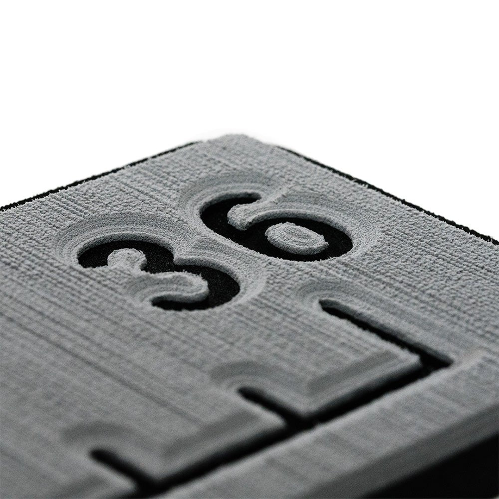 SeaDek 36 Routed Ruler - 6mm - Brushed Texture - Storm Grey/Black - Get Tight Gear