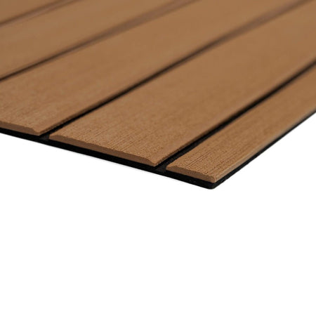 SeaDek 40" x 80" 6mm Teak Full Sheet - Brushed Texture - Brown/Black (1016mm x 2032mm x 6mm) - Get Tight Gear