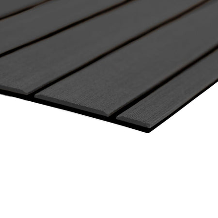 SeaDek 40" x 80" 6mm Teak Full Sheet - Brushed Texture - Dark Grey/Black (1016mm x 2032mm x 6mm) - Get Tight Gear