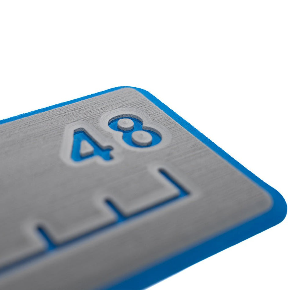 SeaDek 48 Routed Ruler - 6mm - Brushed Texture - Storm Grey/Bimini Blue - Get Tight Gear
