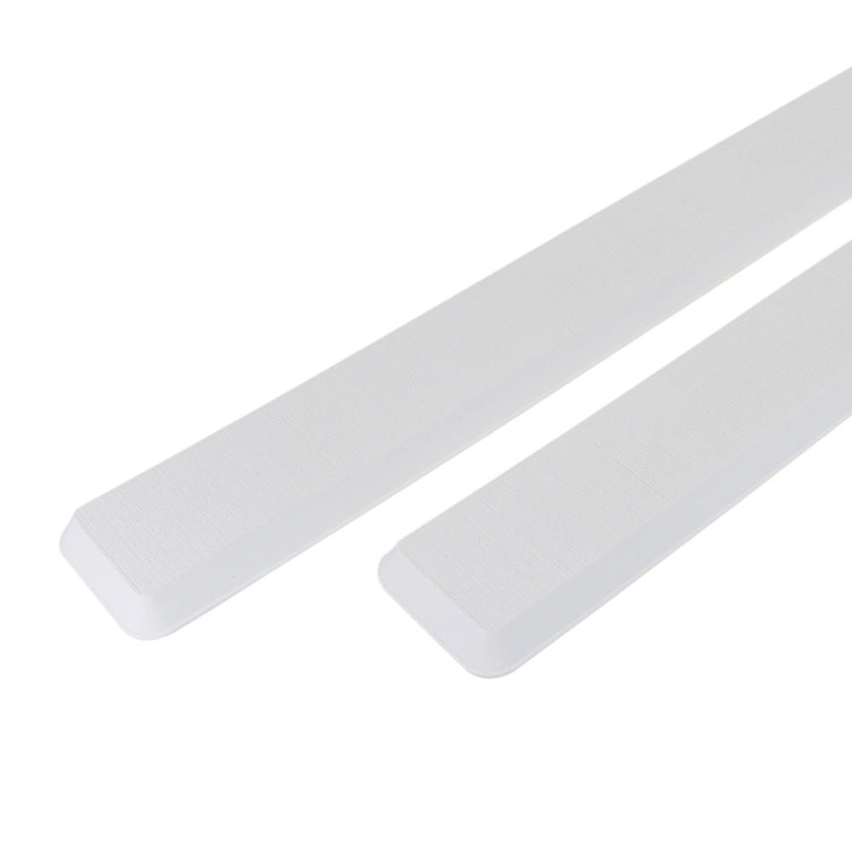 SeaDek Cockpit Coaming Bolster Set (2) - 4" x 39" & 20mm Thick - White w/Brushed Texture - Get Tight Gear