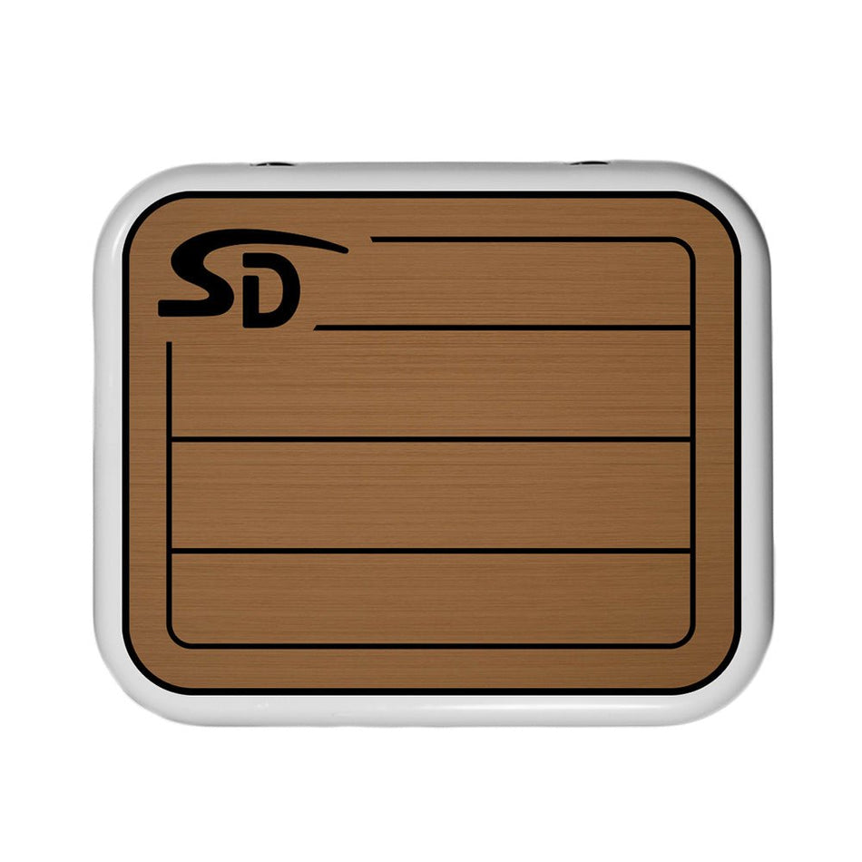 SeaDek YETI Roadie 24 Teak Cooler Pad - 6mm - Mocha/Black - Get Tight Gear