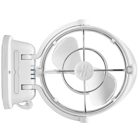 SEEKR by Caframo Sirocco II 3 - Speed 7" Gimbal Fan - White - 12 - 24V - Get Tight Gear