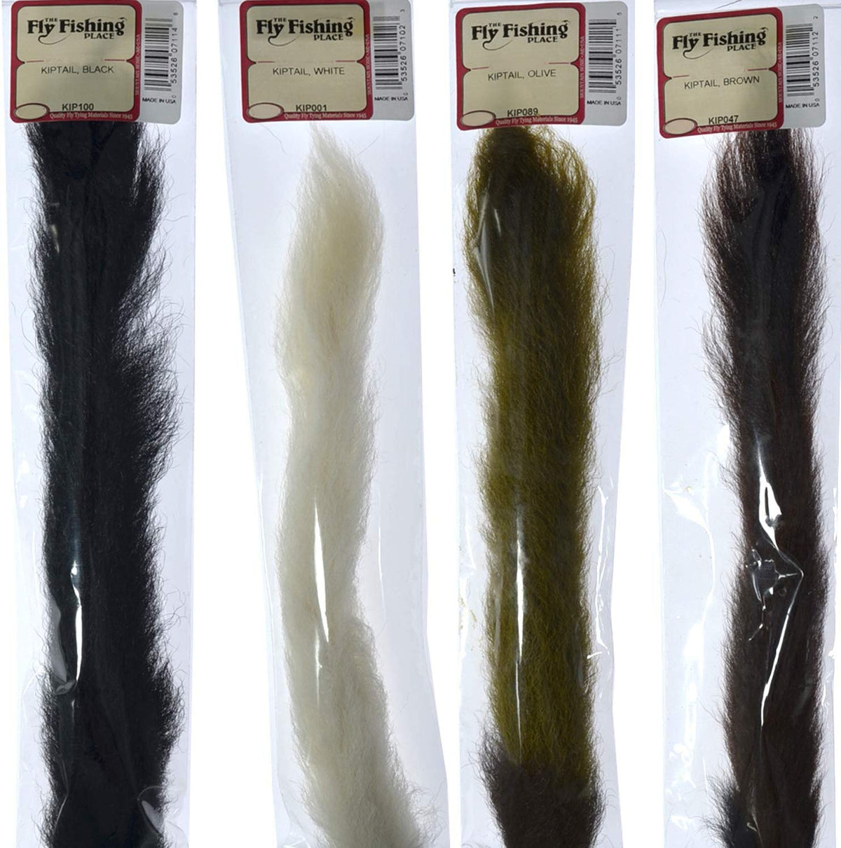 Select Grade Calf Tails - Kiptails - Master Pack - 4 Colors - Natural White Black Brown Olive - Get Tight Gear