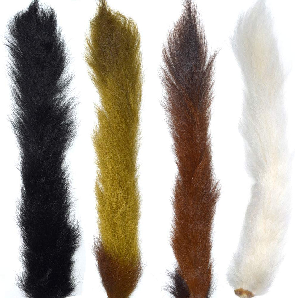 Select Grade Calf Tails - Kiptails - Master Pack - 4 Colors - Natural White Black Brown Olive - Get Tight Gear