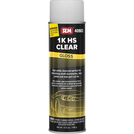 SEM 1K HS Clear - 20oz Aerosol Can - Gloss Finish - Get Tight Gear