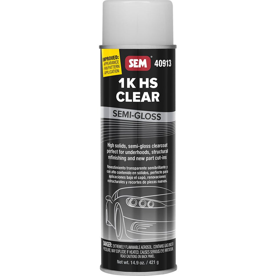 SEM 1K HS Clear - 20oz Aerosol Can - Semi - Gloss Finish - Get Tight Gear