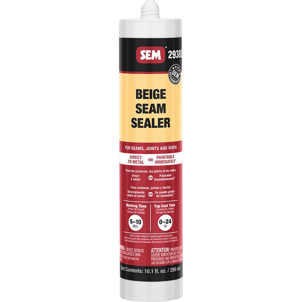 SEM 1K Seam Sealer - 10.1oz Tube - Beige - Get Tight Gear