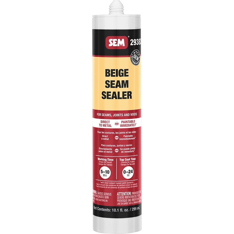 SEM 1K Seam Sealer - 10.1oz Tube - Beige - Get Tight Gear